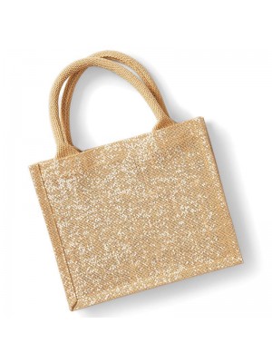 Shimmer jute mini gift bag Westford Mill 149 GSM